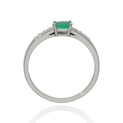 Fehér arany gyűrű 52-es méret (B47115)